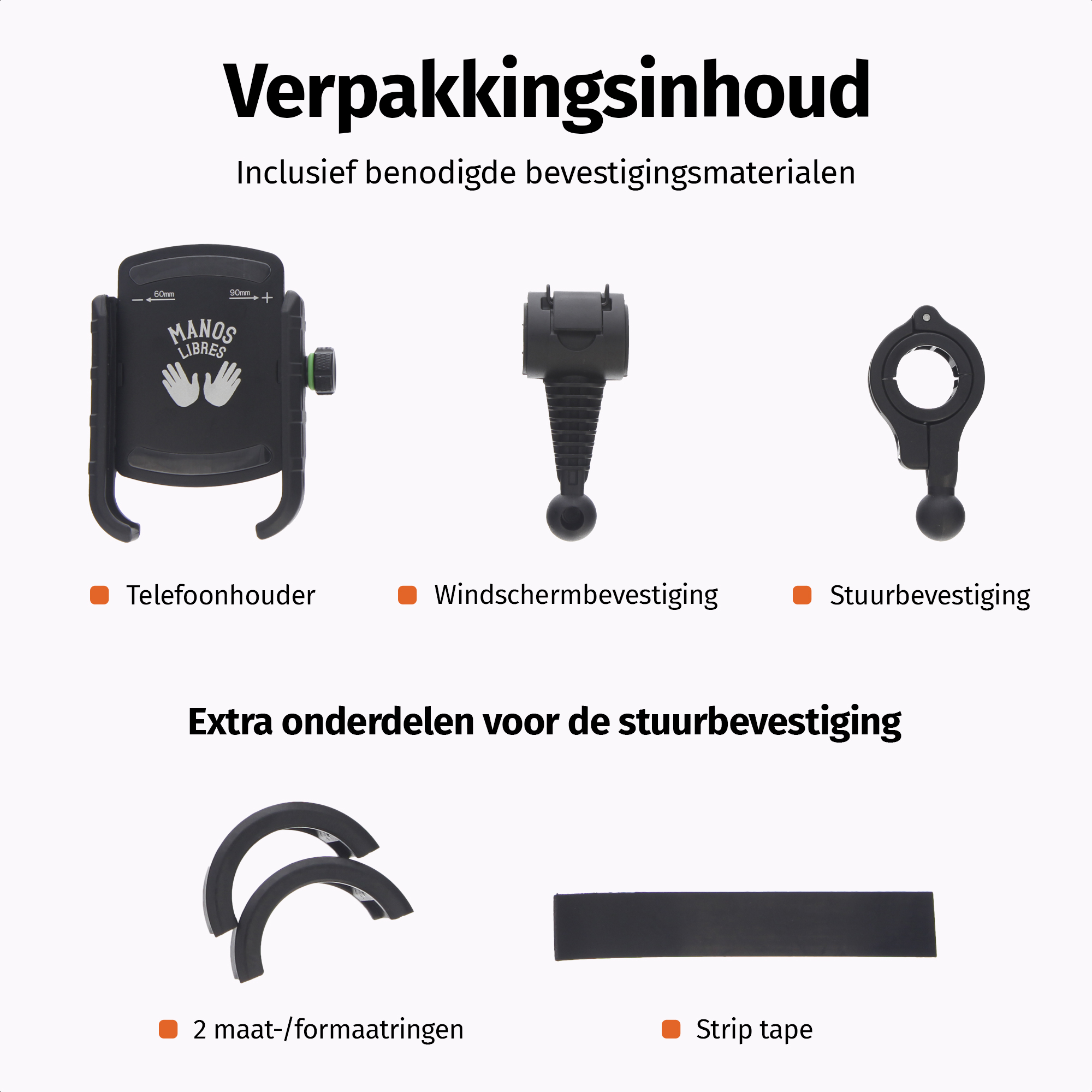 MANOS LIBRES - Model M | Windscherm- & Stuurbevestiging - Afbeelding 18