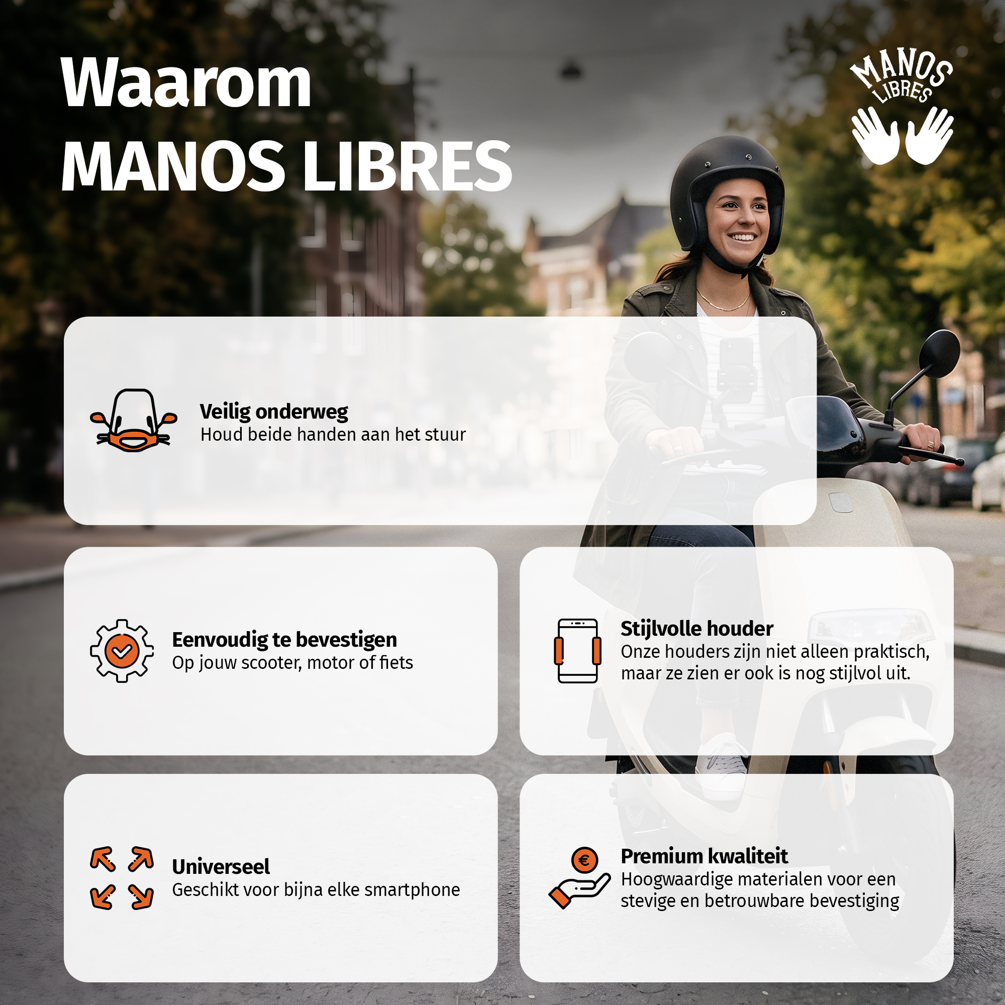 MANOS LIBRES - Model M | Windscherm- & Stuurbevestiging - Afbeelding 17